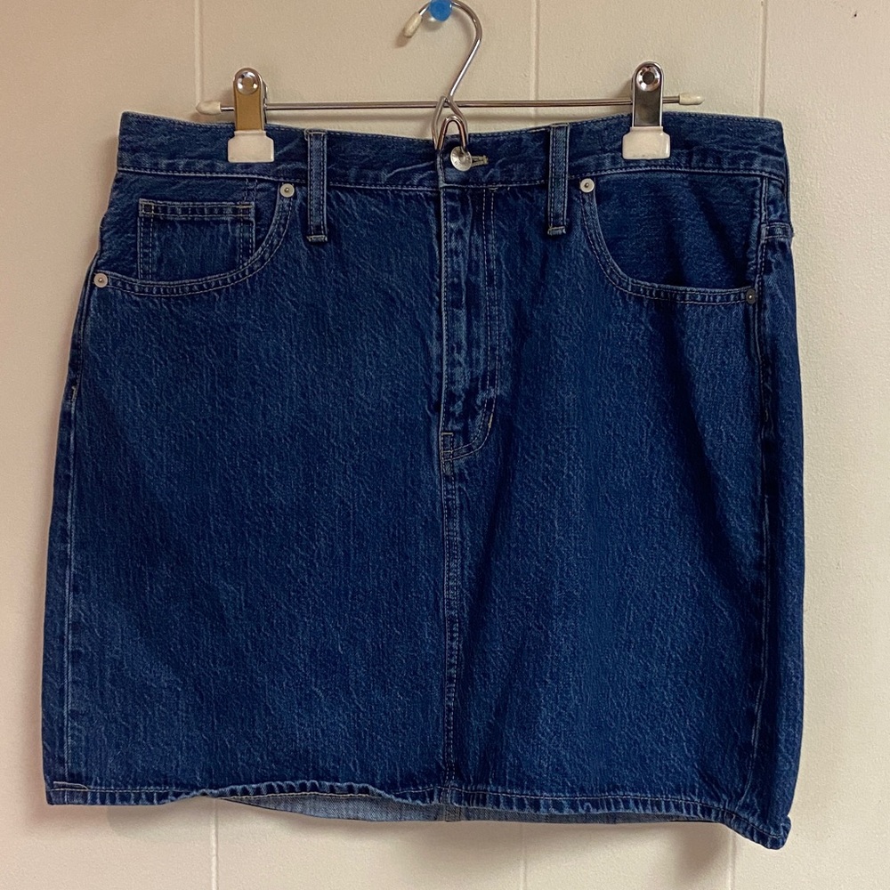 Madewell Dark Blue Denim Mini Skirt - 31